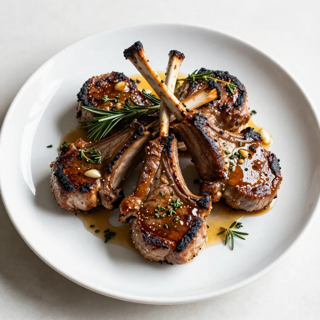 Garlic Herb Lamb Chops Flavorful Grilled Delight