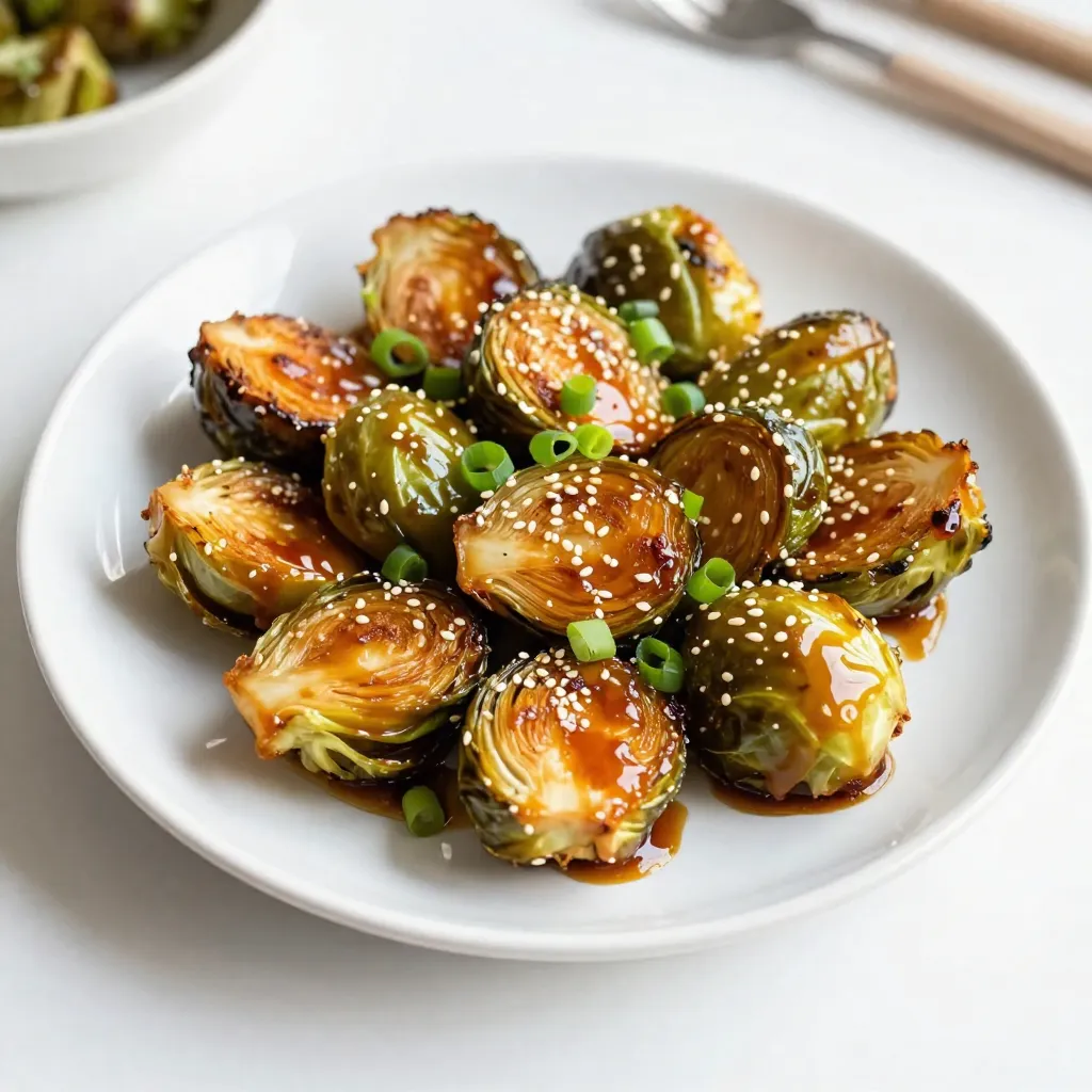 Sriracha Honey Brussels Sprouts Savory Roasted Treat