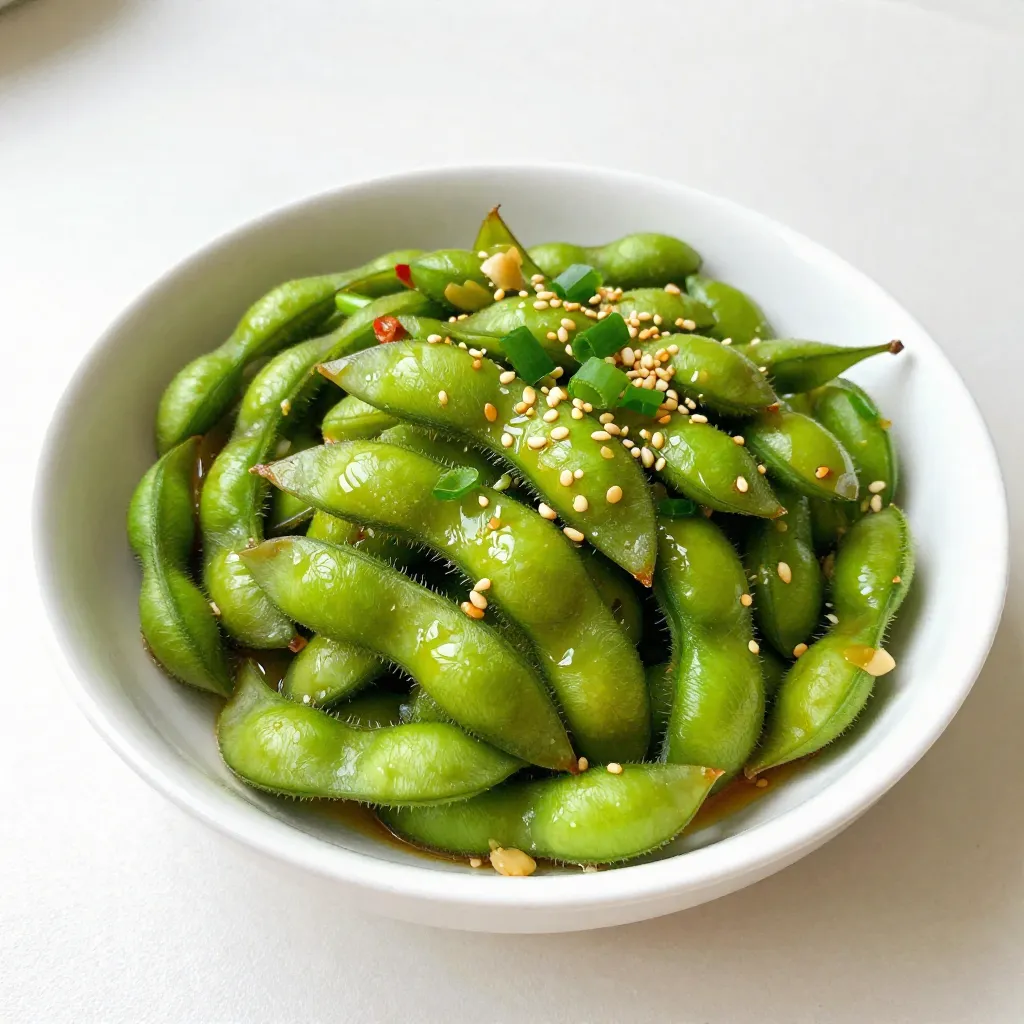 Spicy Garlic Edamame Flavorful and Simple Snack