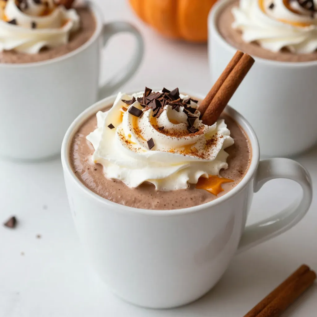 Pumpkin Spice Hot Chocolate Cozy Fall Delight