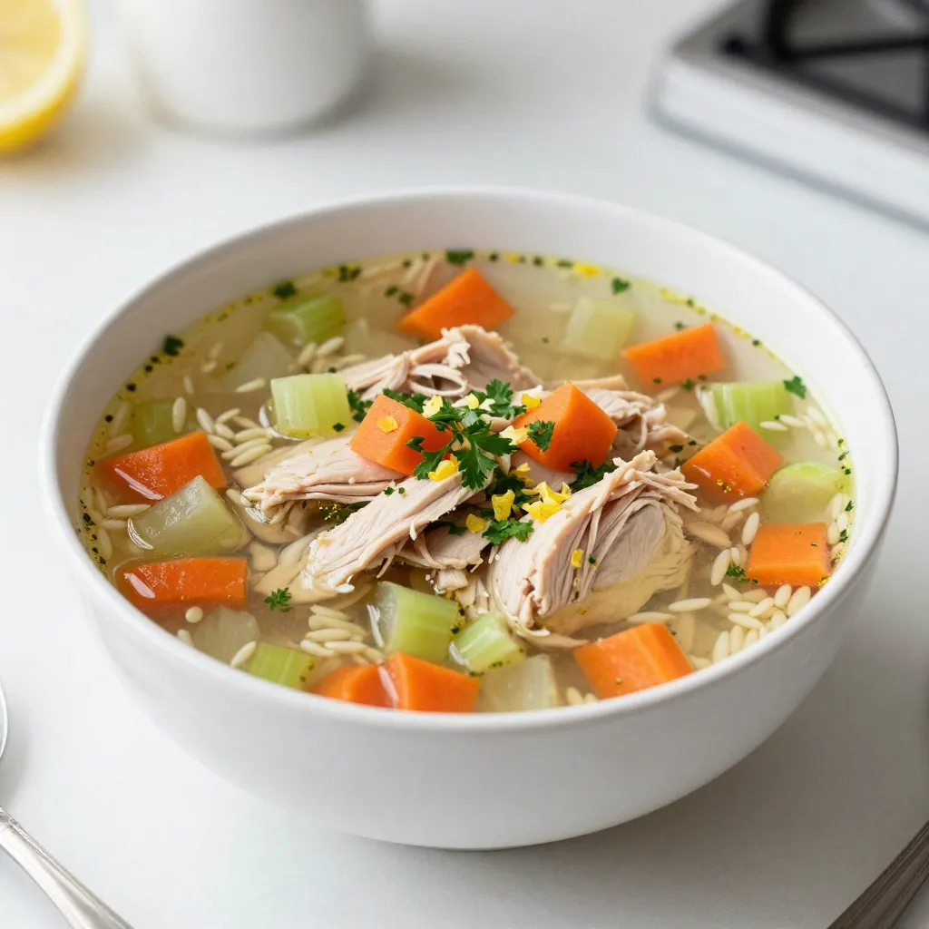 Greek Lemon Chicken Soup Healthy and Flavorful Meal