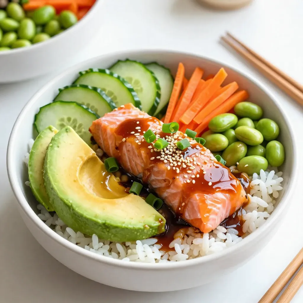 Teriyaki Salmon Poke Bowls Flavorful and Simple Recipe