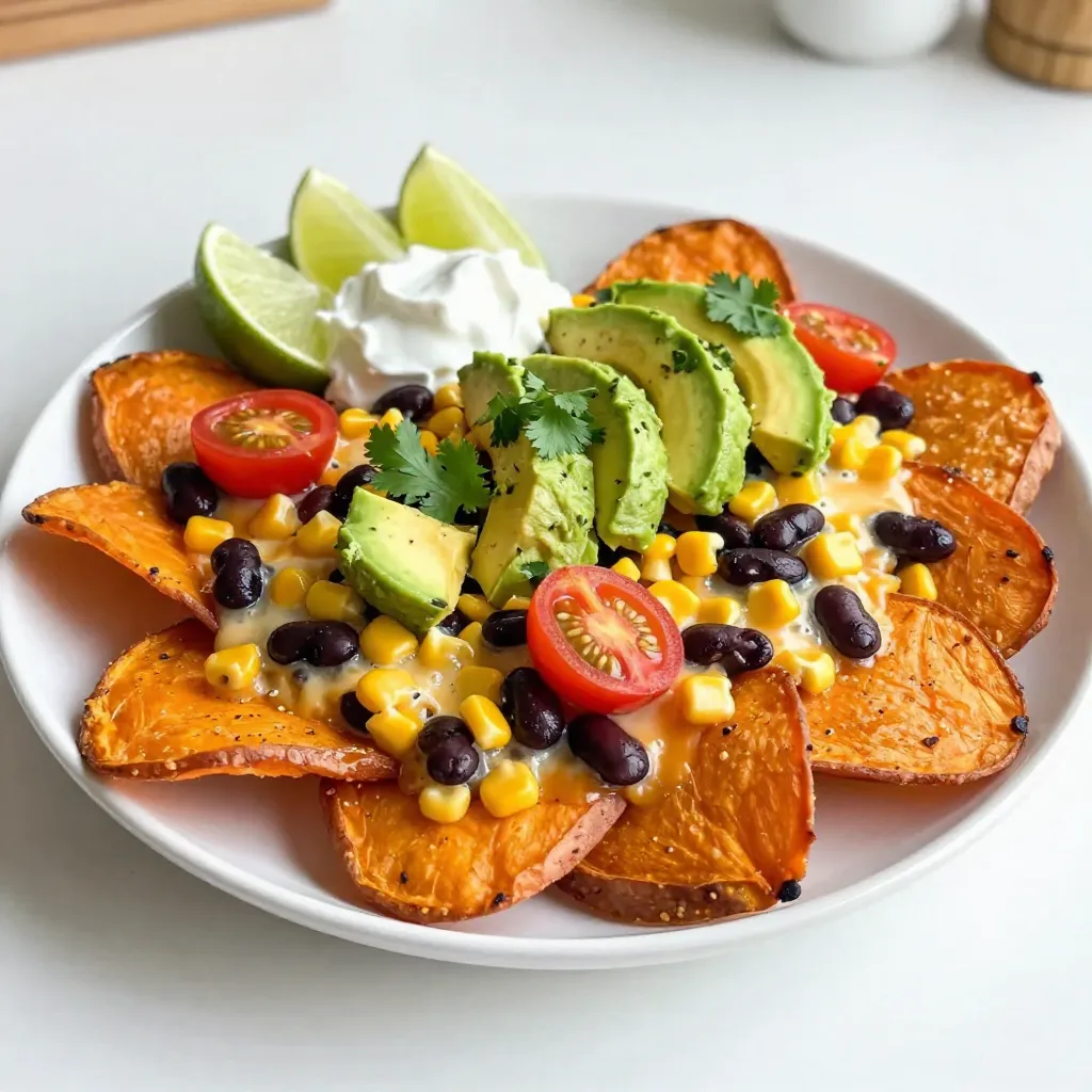 Loaded Sweet Potato Nachos Flavorful and Fun Dish