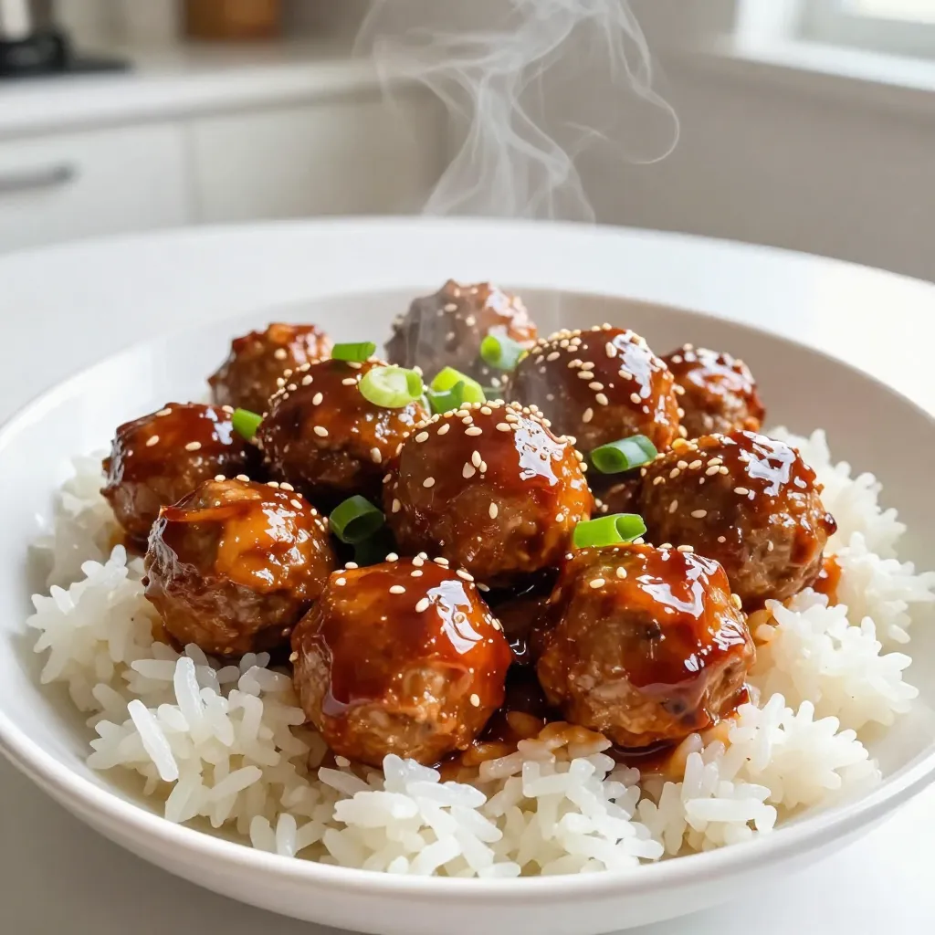 Teriyaki Glazed Turkey Meatballs Delicious and Easy Recipe