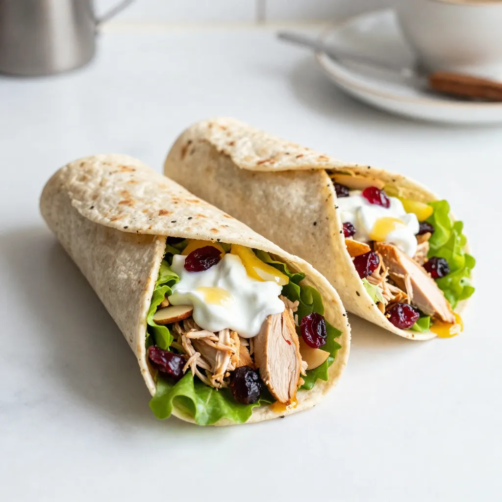 Cranberry Almond Chicken Wraps Tasty and Light Meal