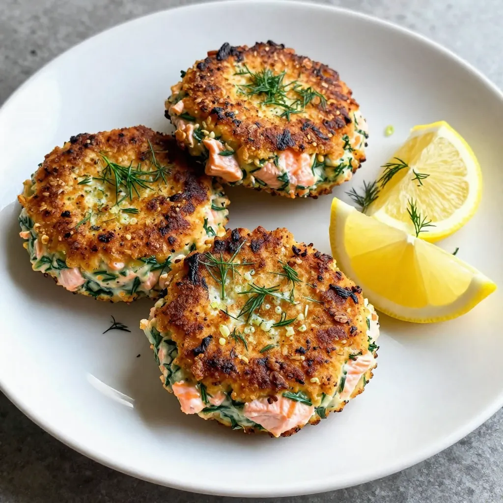 Lemon Dill Salmon Cakes Crispy and Flavorful Meal