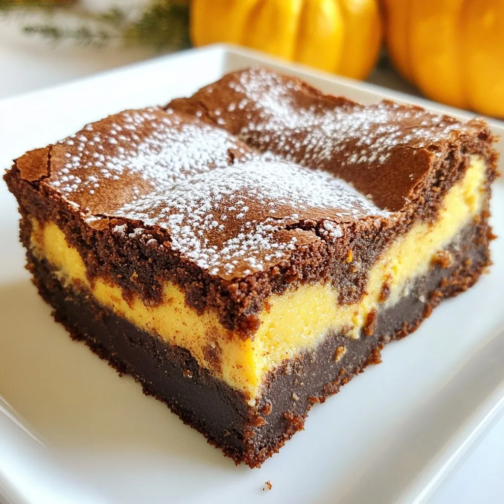 Pumpkin Cheesecake Brownies Irresistible and Simple