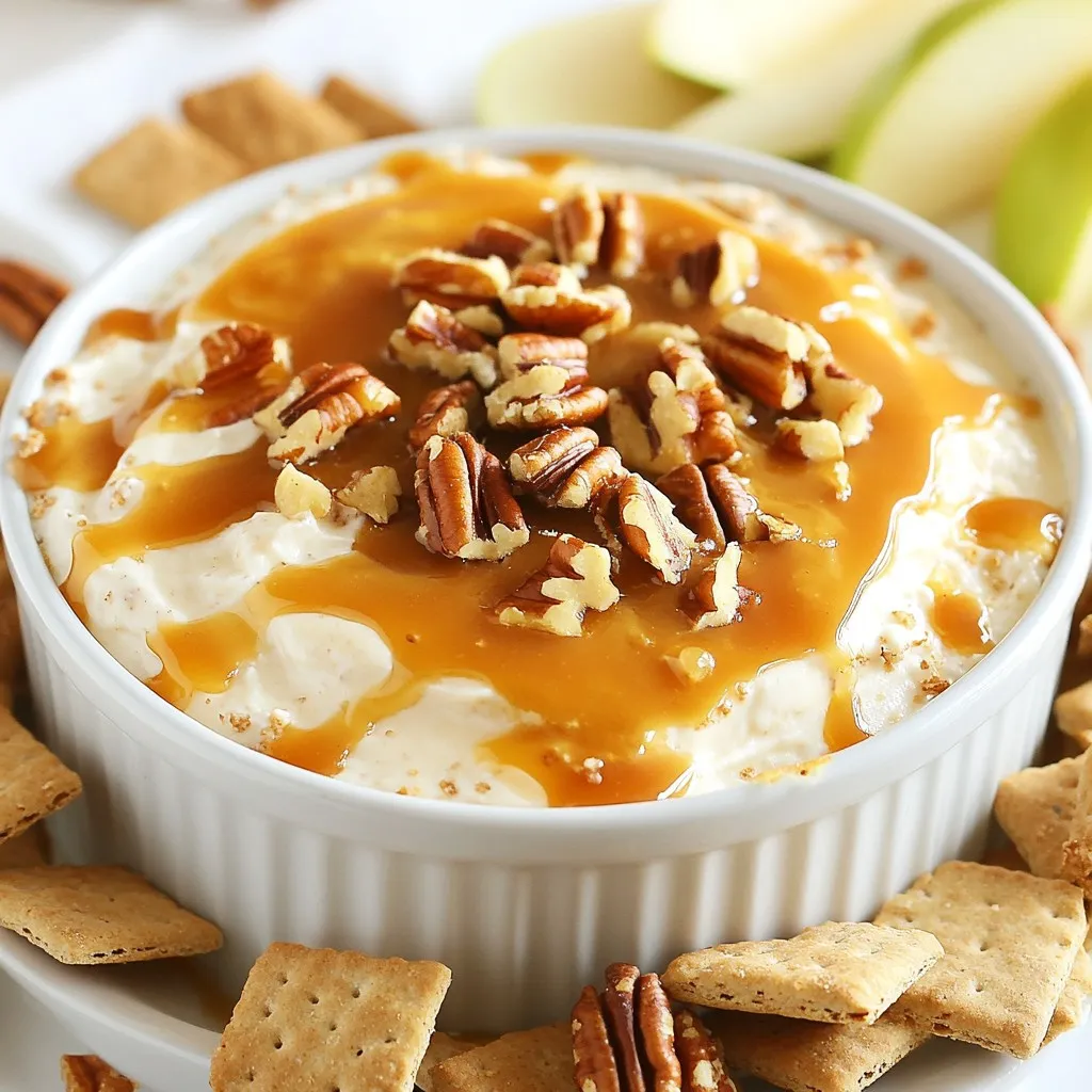 Caramel Pecan Cheesecake Dip Delightful Party Snack