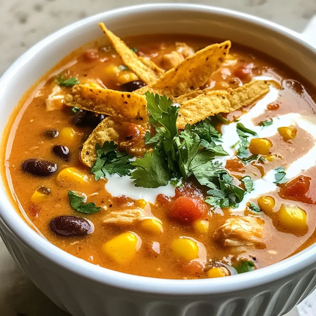 Creamy Chicken Enchilada Soup Easy and Flavorful Meal