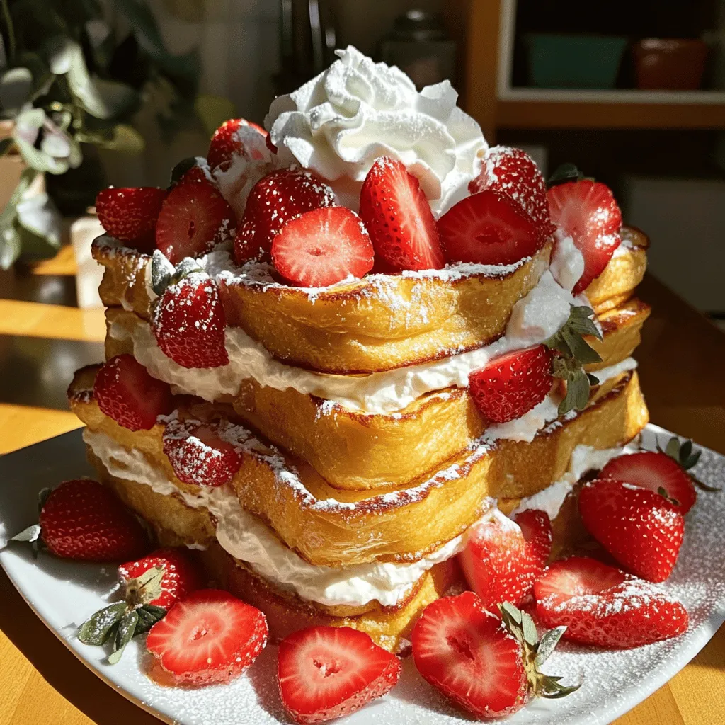 Strawberry Cheesecake Overnight French Toast Delight