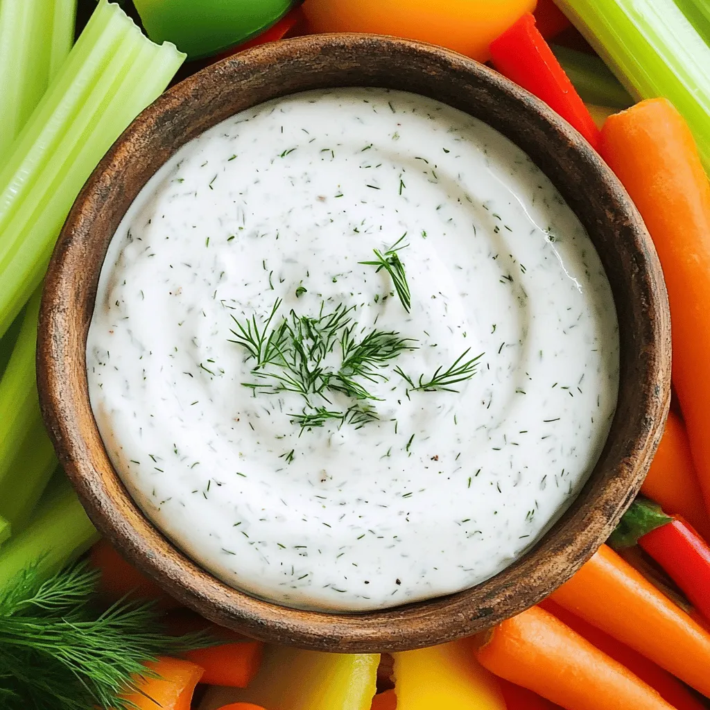 Greek Yogurt Garlic Ranch Dip Flavorful and Easy Recipe