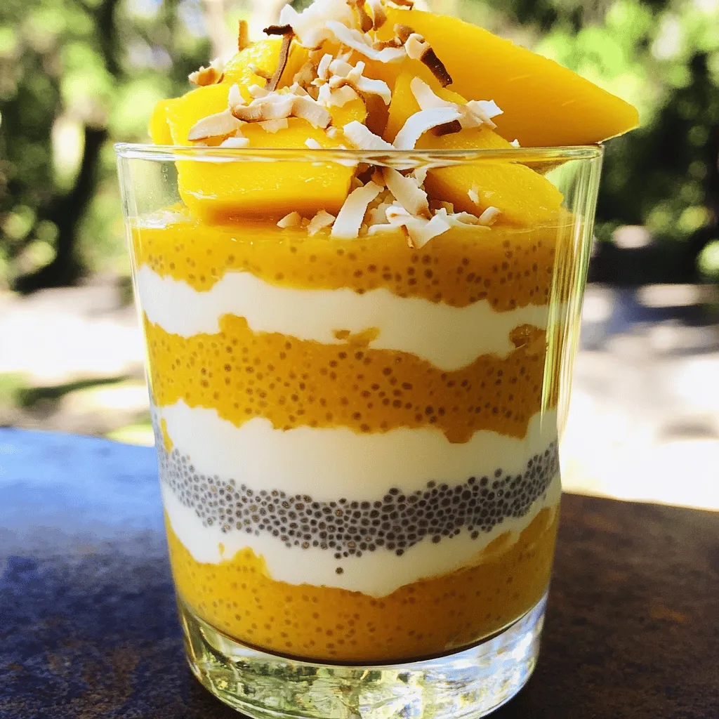 Mango Coconut Chia Pudding Delightful and Healthy