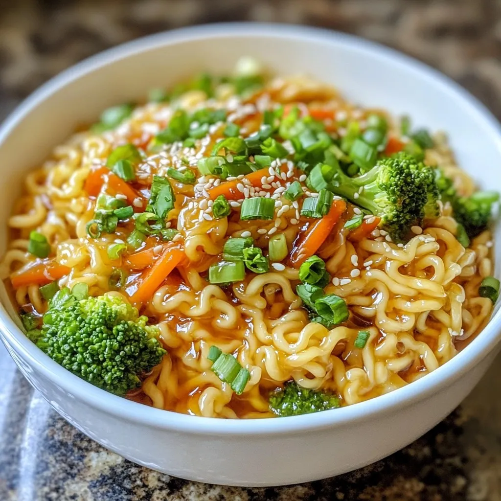 Honey Garlic Instant Ramen Hack Simple Flavor Boost