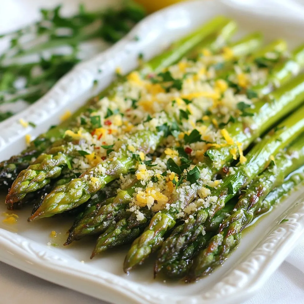 Garlic Parmesan Roasted Asparagus Healthy Side Dish
