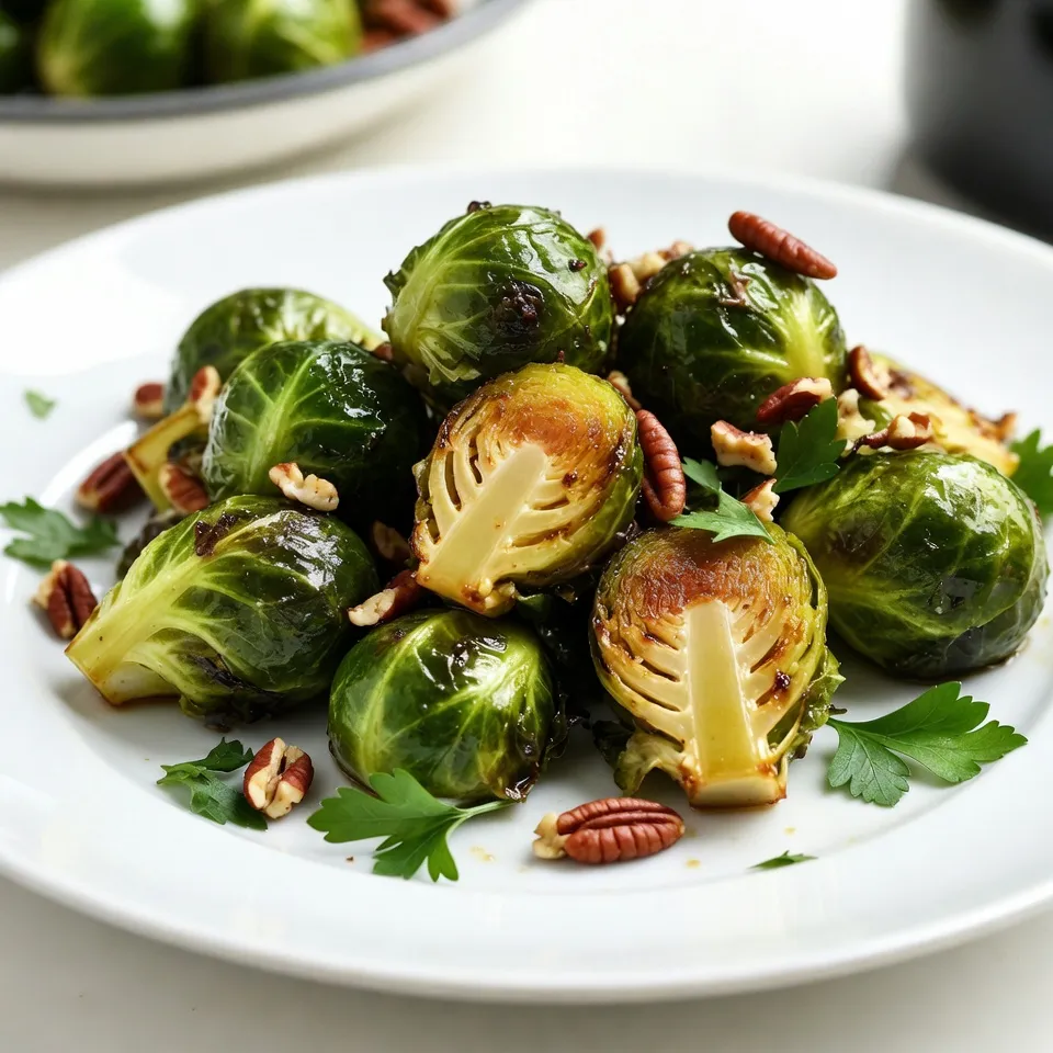 Maple Glazed Brussels Sprouts Tasty Vegetable Dish