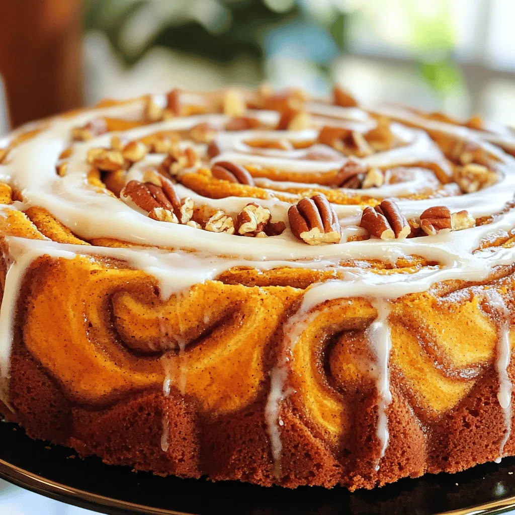 Pumpkin Cinnamon Roll Cake Irresistible Dessert Delight