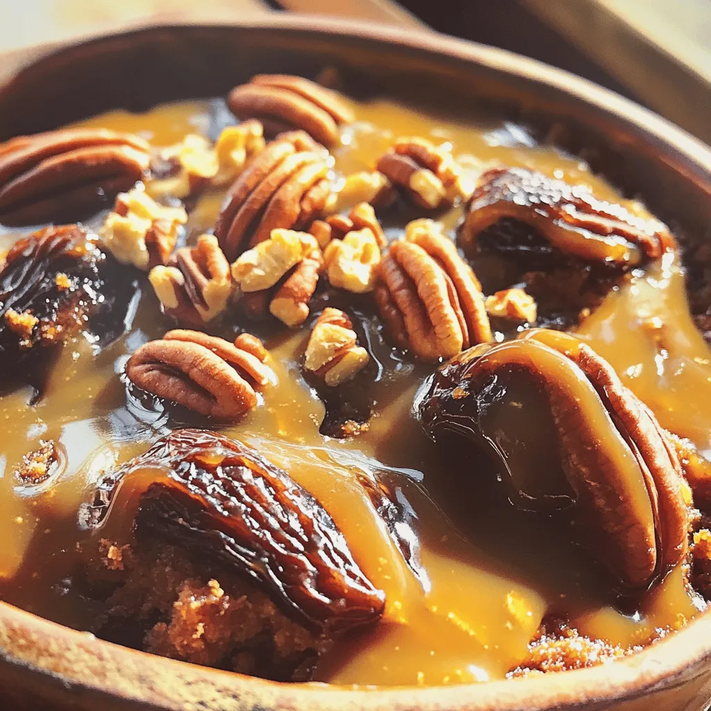 Caramel Pecan Sticky Toffee Pudding Rich Delight