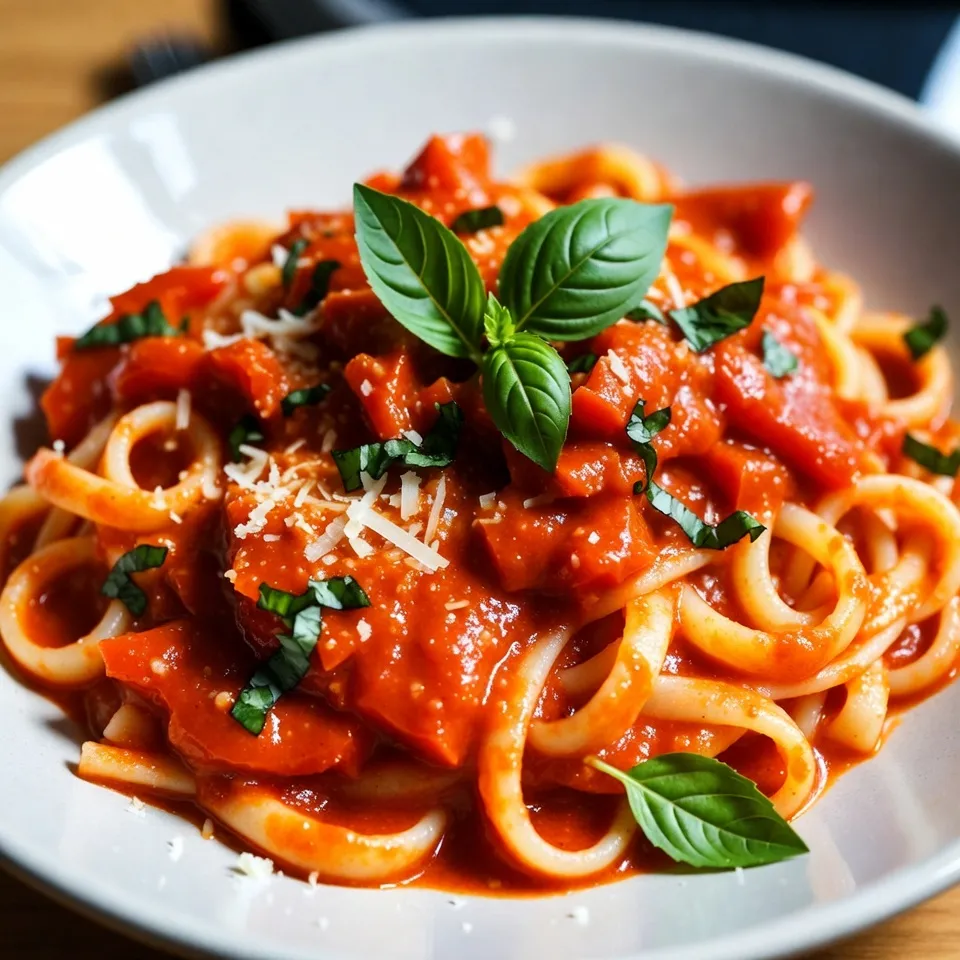 Creamy Roasted Red Pepper Pasta Easy Flavorful Dish