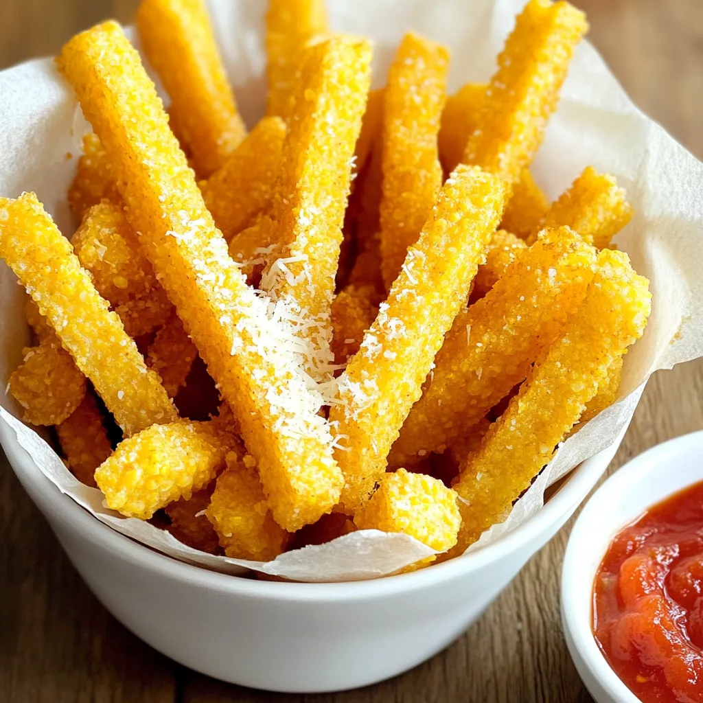 Parmesan Polenta Fries Air Fryer Crispy Delight
