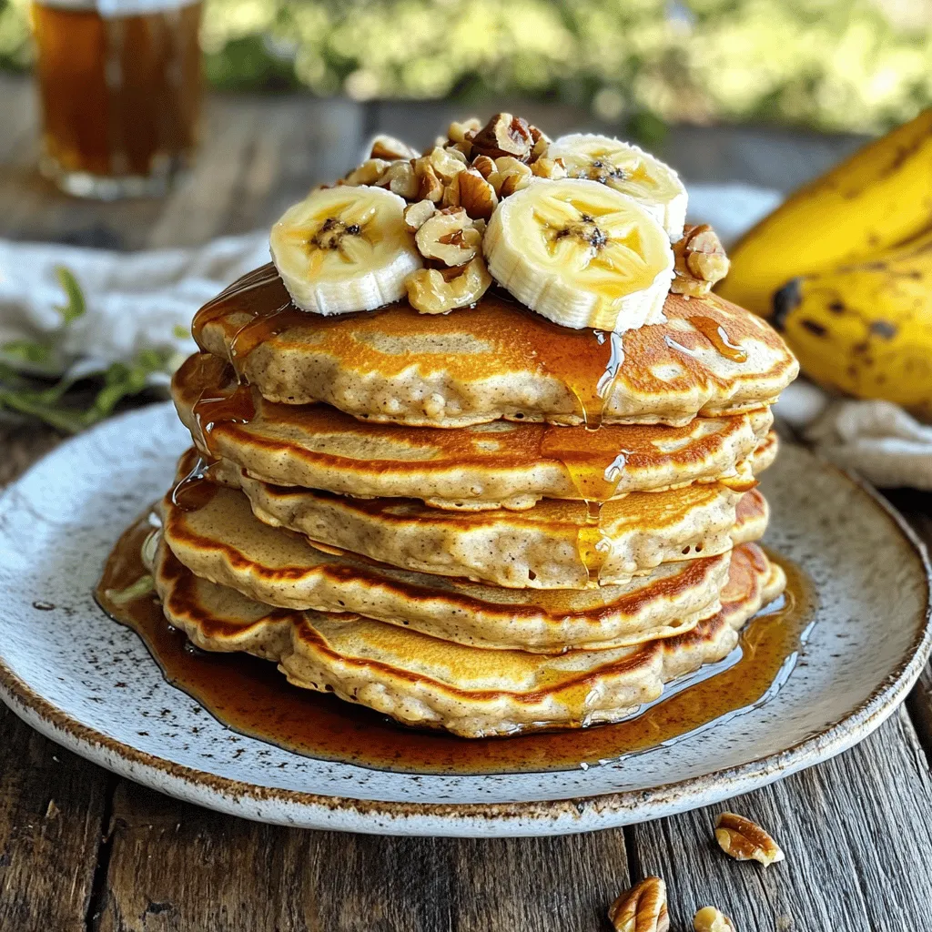 Banana Oatmeal Blender Pancakes Simple Breakfast Treat
