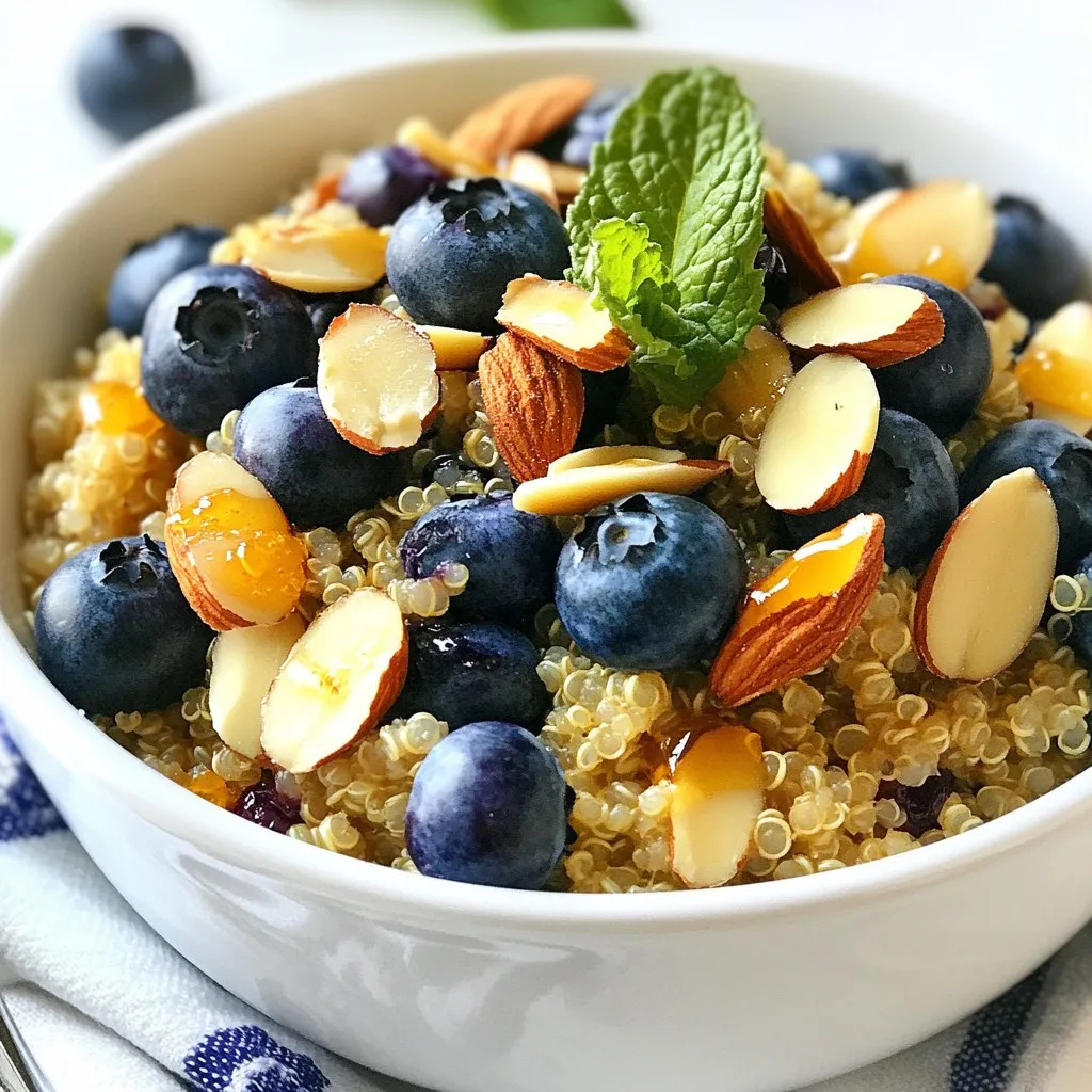 Almond Blueberry Breakfast Quinoa Energizing Start