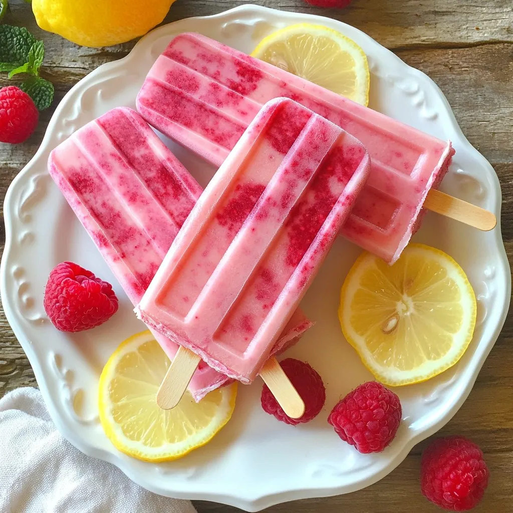 Raspberry Lemonade Popsicles Refreshing Summer Treat