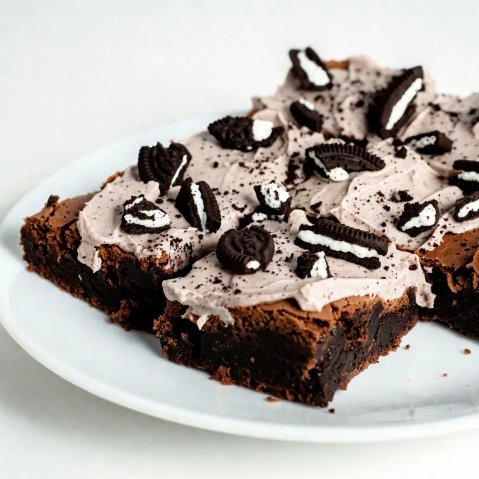 Oreo Frosted Brownies Rich and Decadent Dessert Recipe