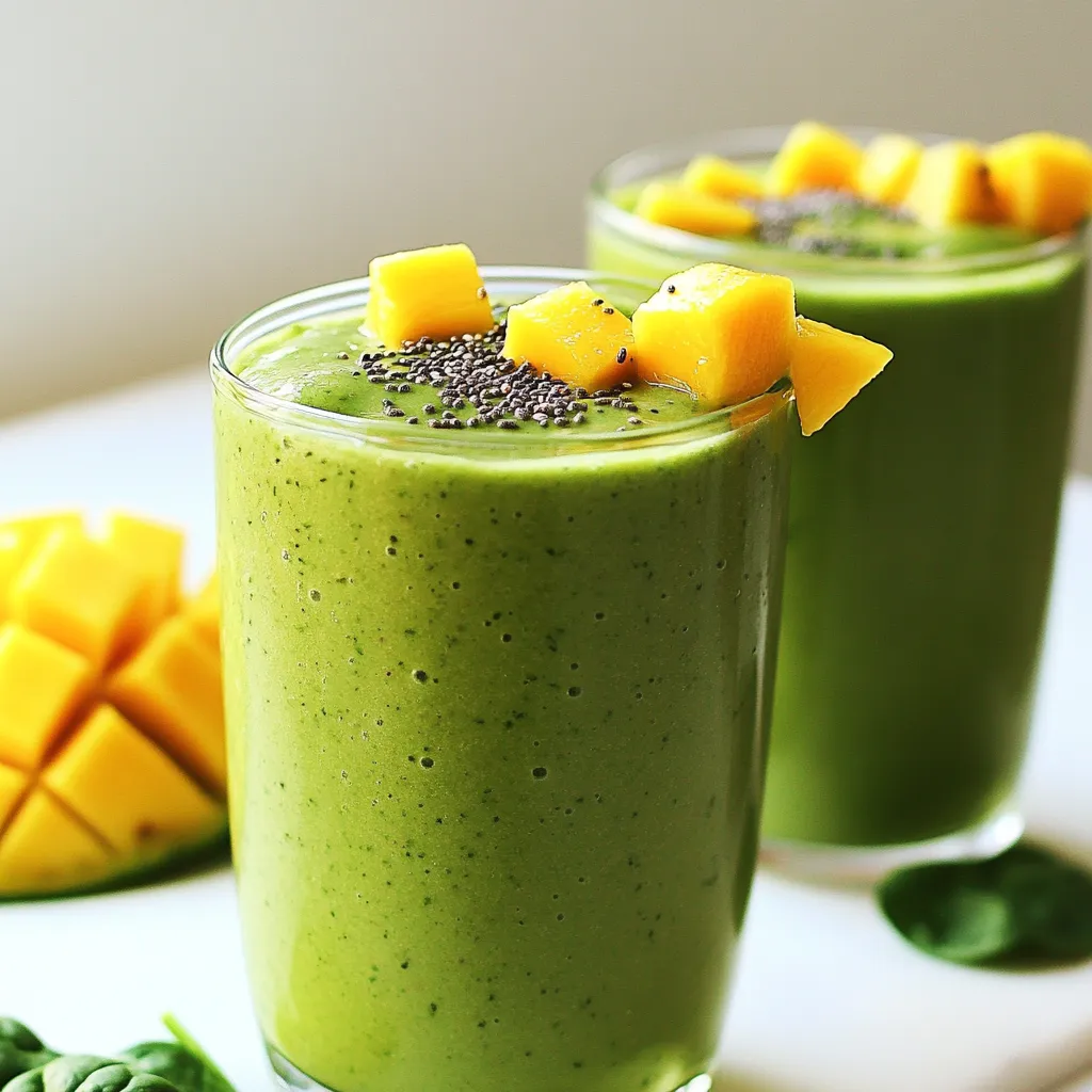 Tropical Green Smoothie Refreshing and Healthy Recipe