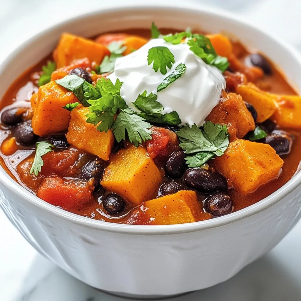 Sweet Potato Black Bean Chili Hearty and Flavorful Dish