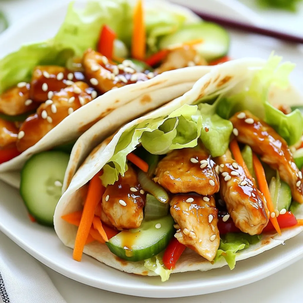 Teriyaki Chicken Wraps Flavorful and Quick Meal Idea
