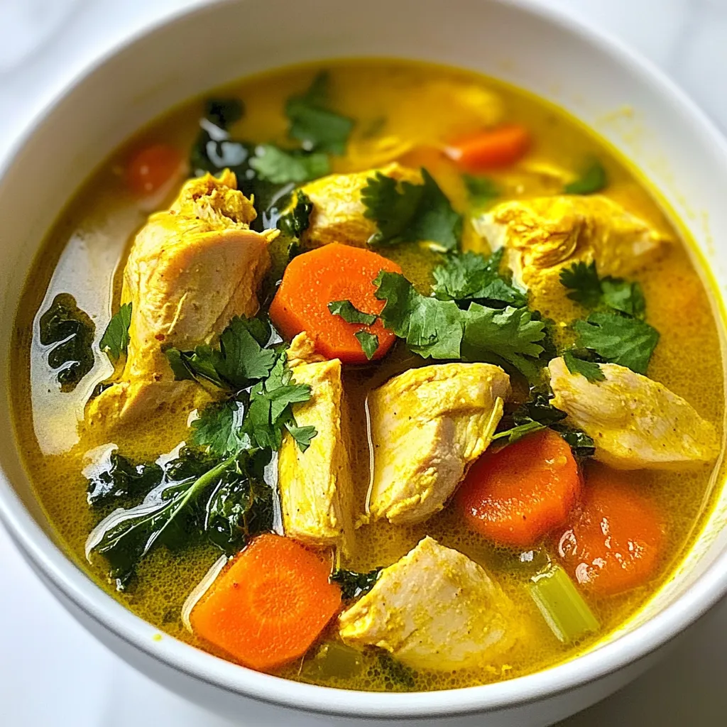 Turmeric Chicken Anti-Inflammatory Soup Recipe