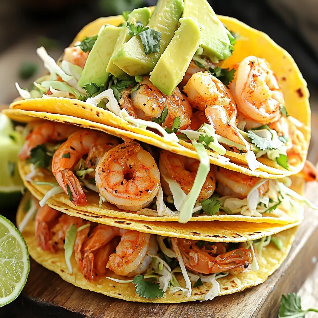 Spicy Garlic Butter Shrimp Tacos Flavorful Delight