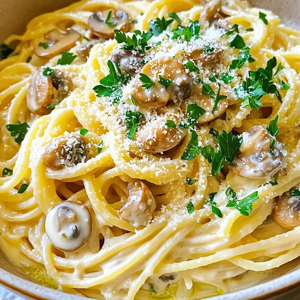 Creamy Garlic Mushroom Pasta 15 Minutes Delight