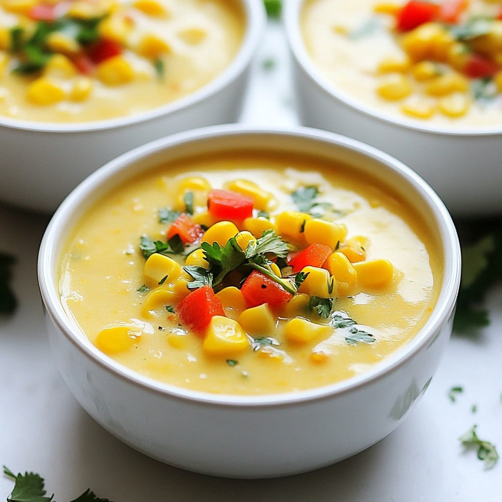 Savory Sweet Corn Chowder Easy and Flavorful Recipe