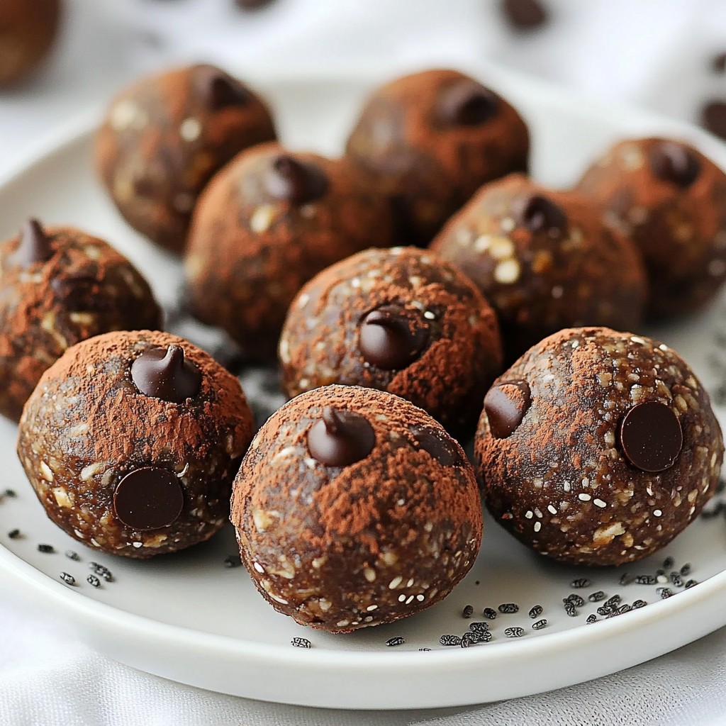 Chocolate Peanut Butter Energy Balls Easy Snack Idea