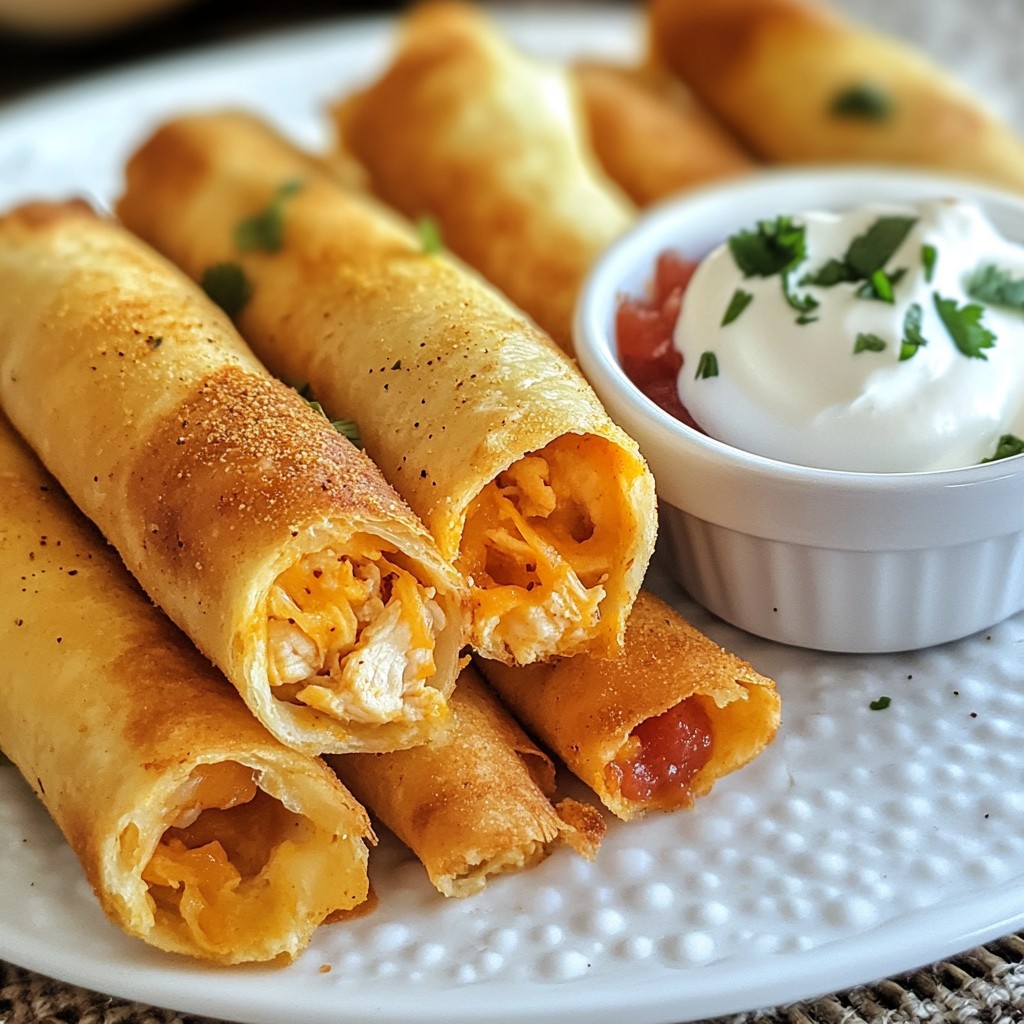 Mild Picky Eater Chicken and Cheese Taquitos Recipe