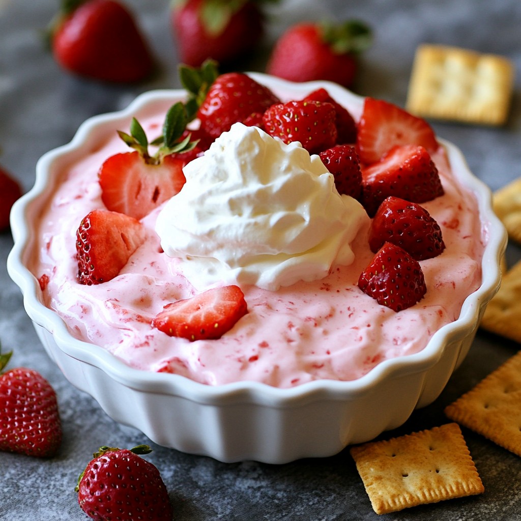 Strawberry Cheesecake Dip Creamy and Tangy Delight