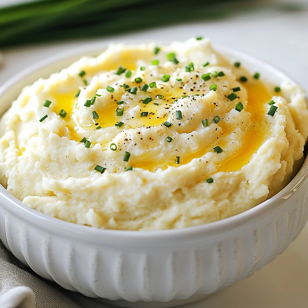 Garlic Parmesan Mashed Cauliflower Creamy Delight