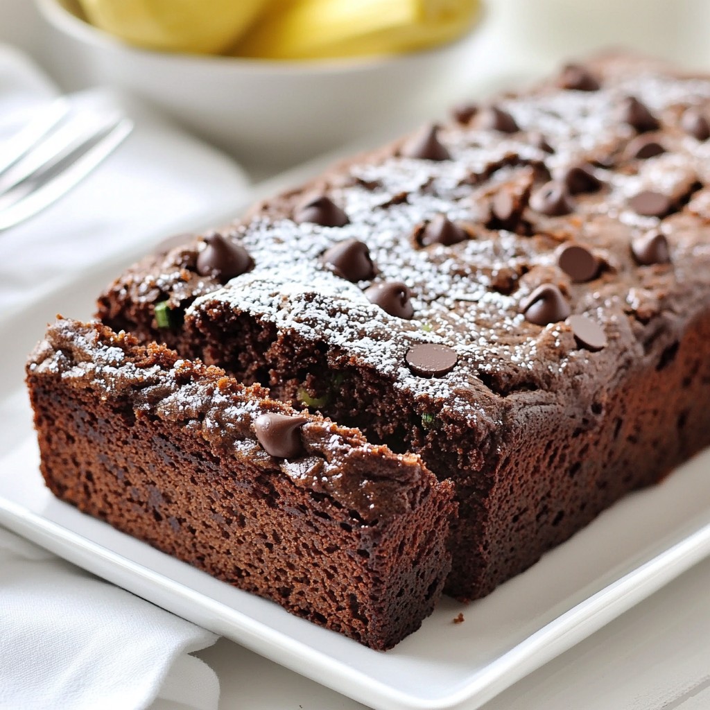 Double Chocolate Zucchini Bread Irresistible Recipe
