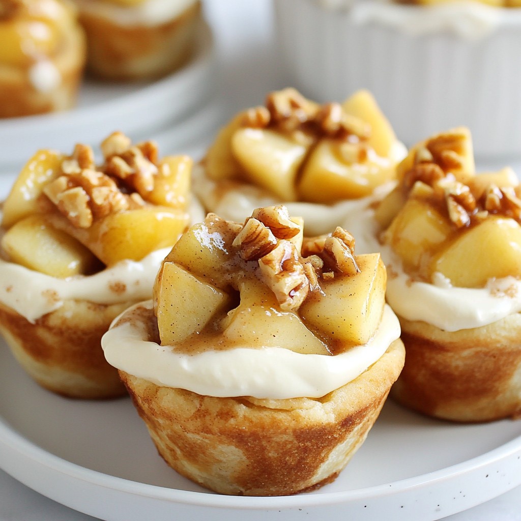 Cinnamon Roll Apple Pie Cups Easy and Tasty Dessert
