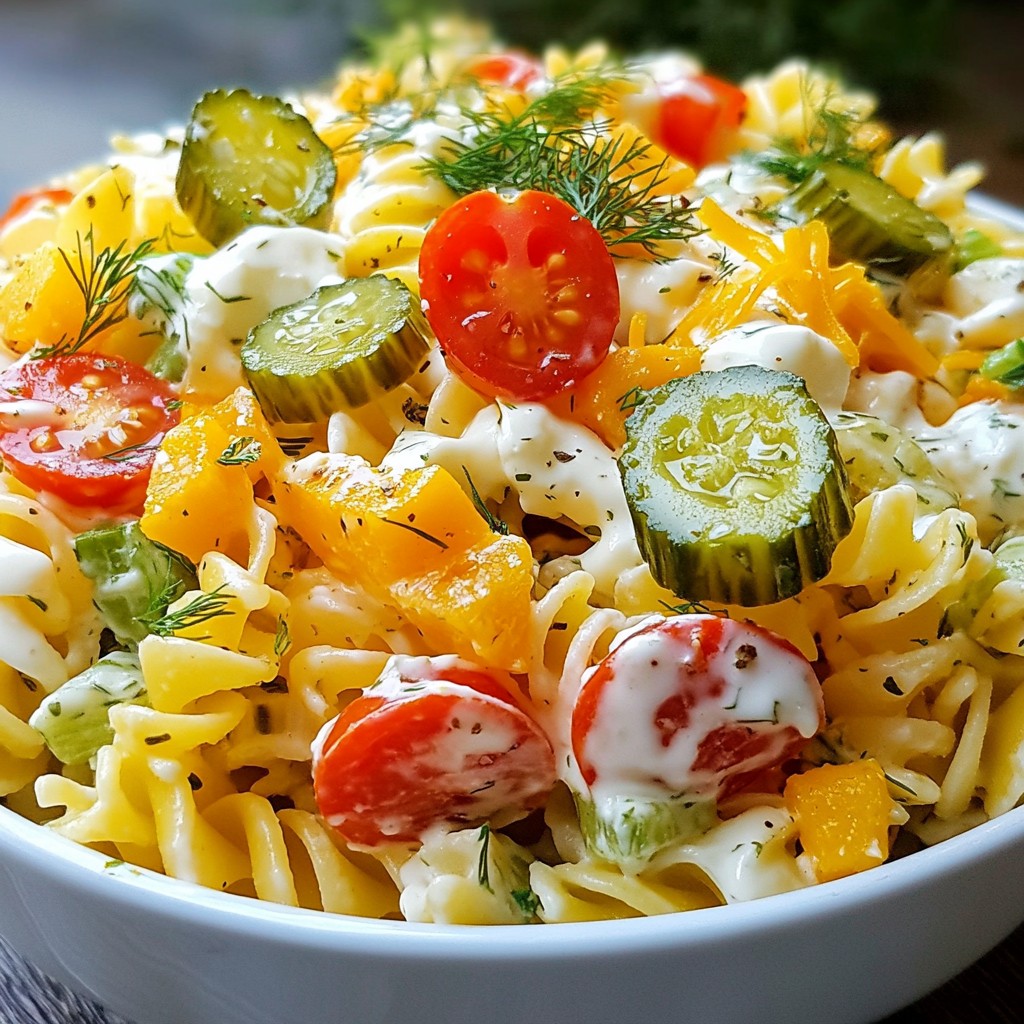 Dill Pickle Pasta Salad Flavorful and Quick Delight