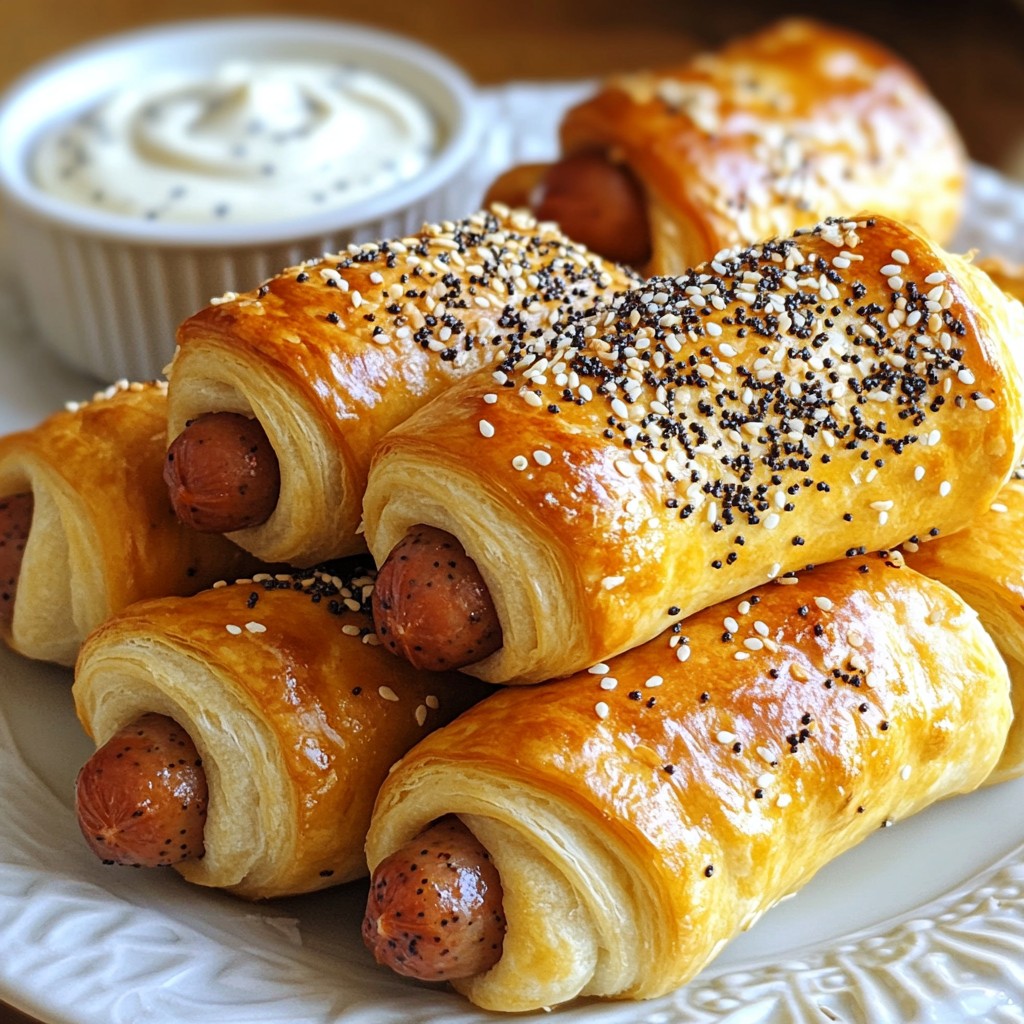 Everything Bagel Pigs in a Blanket Tasty Snack Idea