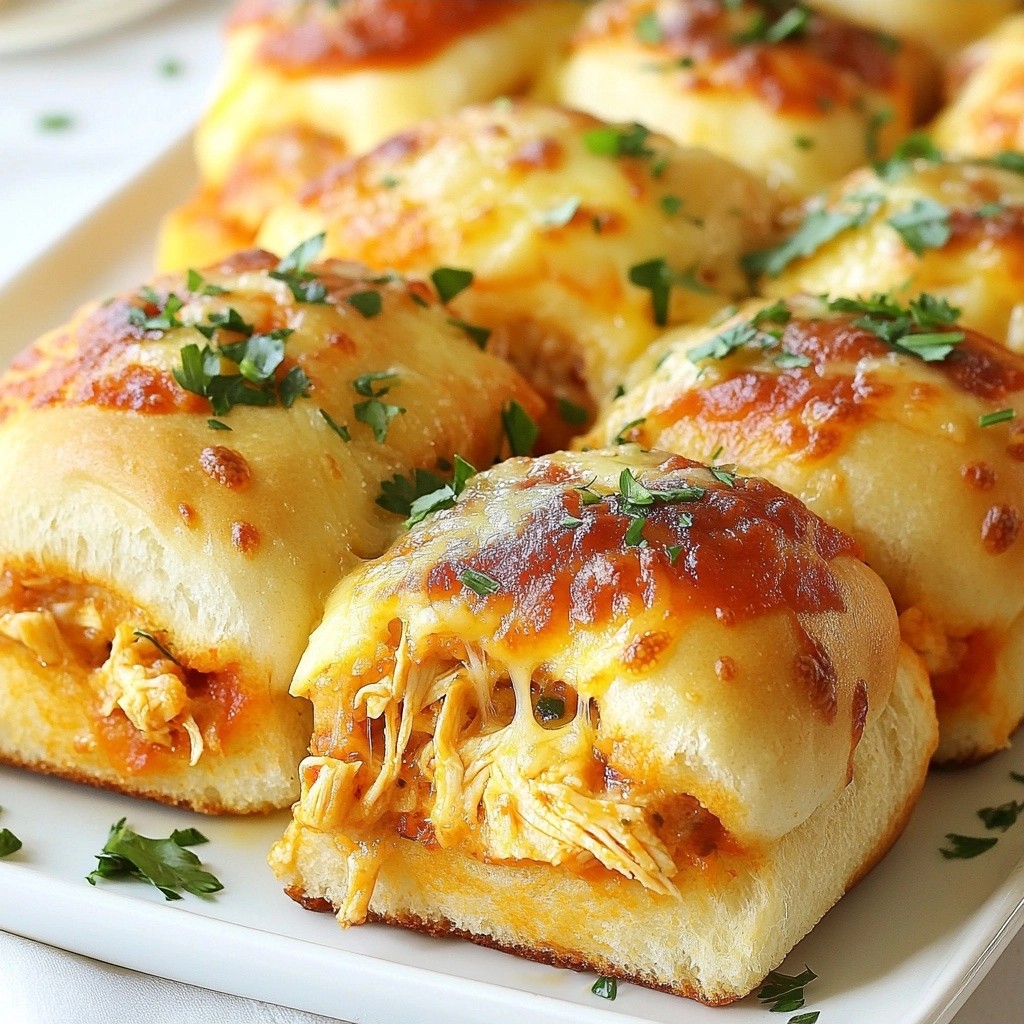 Savory Picky Eater Chicken and Cheese Pizza Sliders