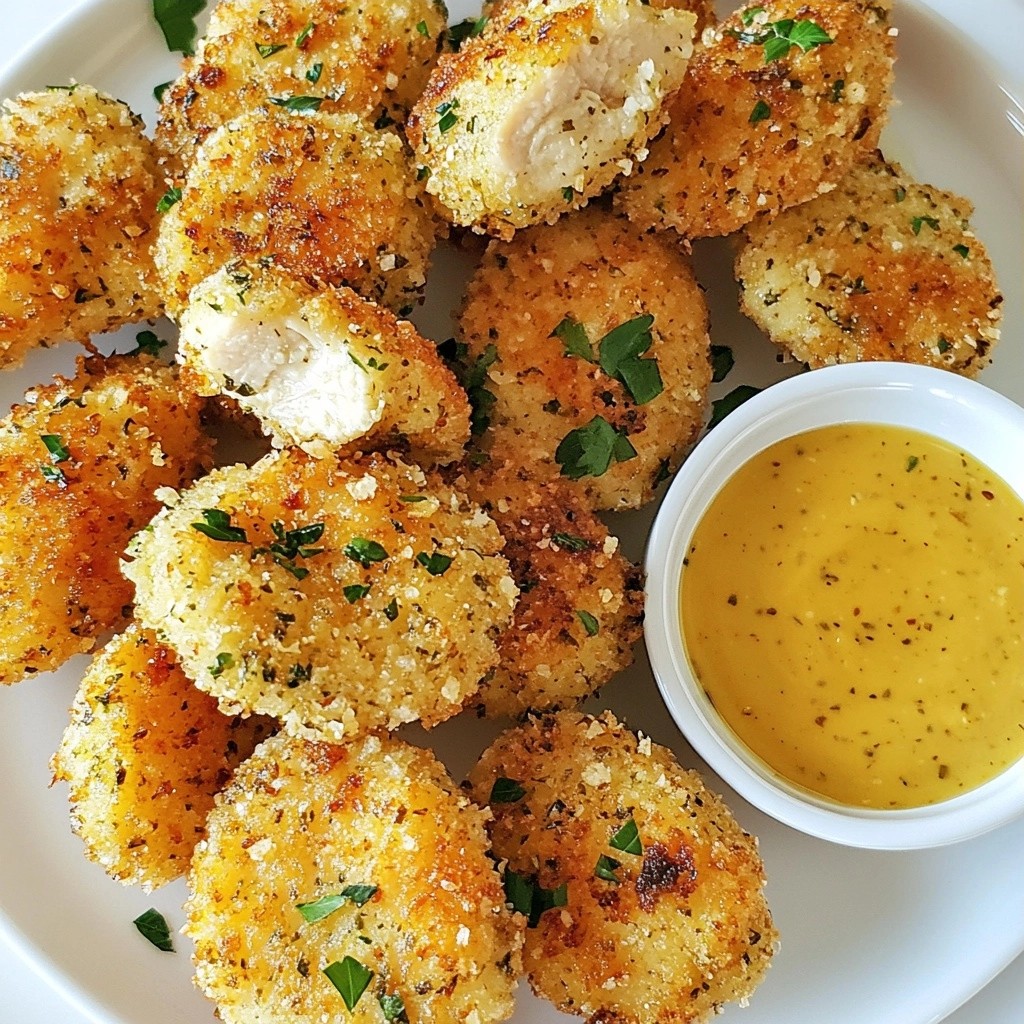 Crispy Kid-Friendly Garlic Herb Chicken Bites Recipe