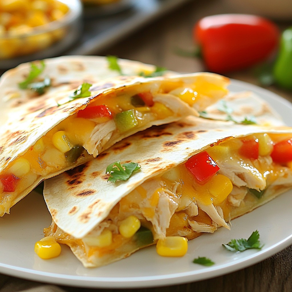 Savory Kid-Friendly Chicken and Cheese Quesadillas