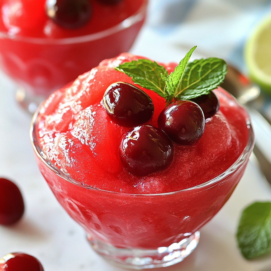 Cherry Limeade Slush Refreshing and Simple Recipe