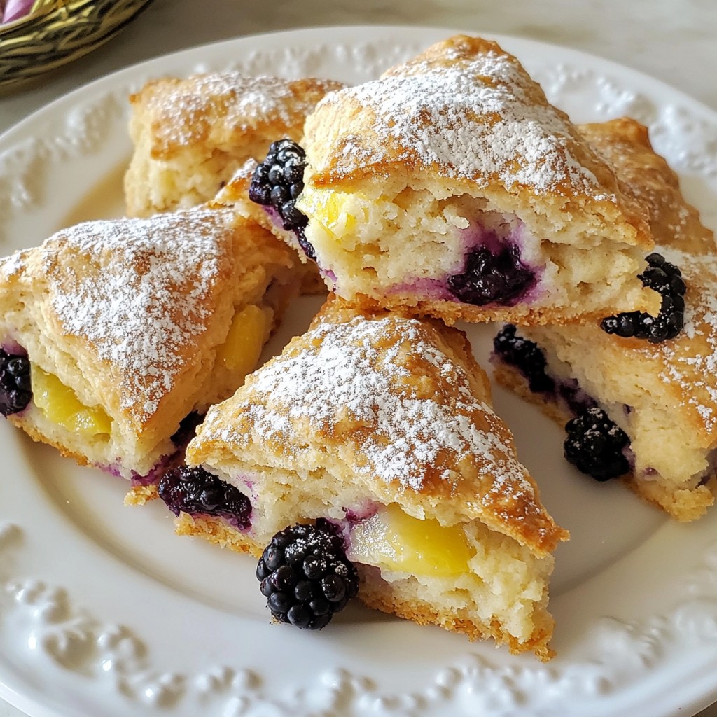 Blackberry Lemon Scones Fresh and Flavorful Delight
