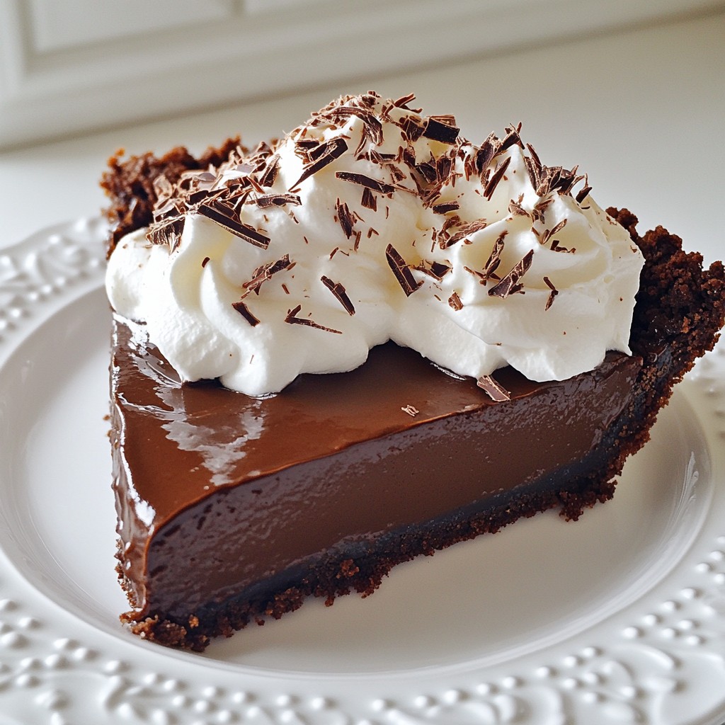 Chocolate Silk Pie Delightful and Easy to Make