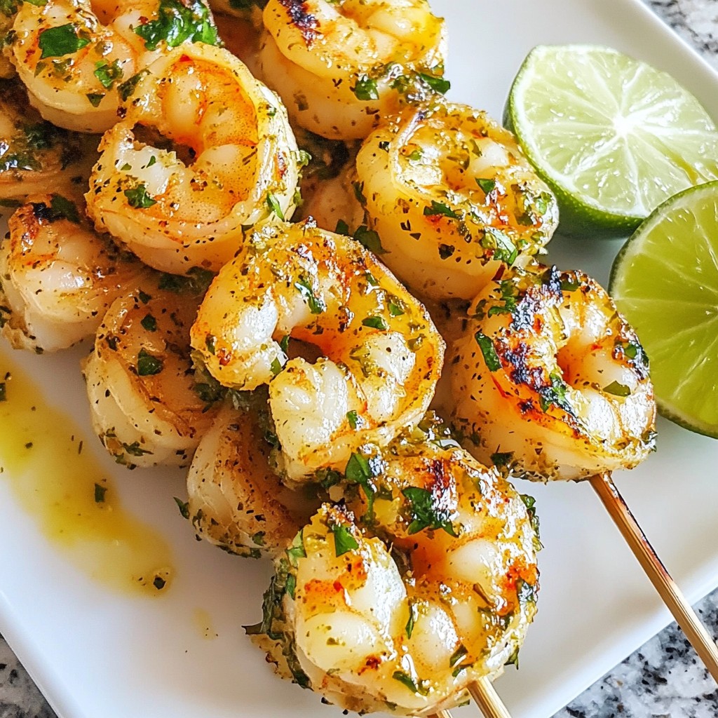 Cilantro Lime Shrimp Skewers Fresh and Flavorful Dish