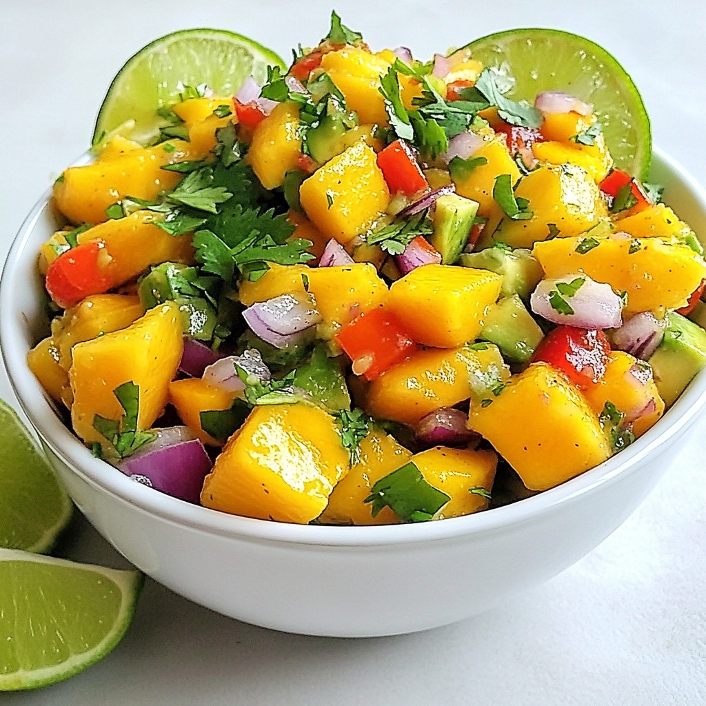 Mango Avocado Salsa Fresh and Flavorful Dip Recipe